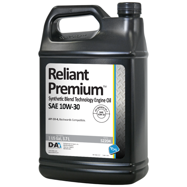 D-A Lubricant Co D-A Reliant Premium Diesel Engine Oil SAE 10W30 - 4/1 Gallon Jug Case 52204